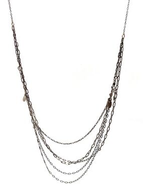 Multi-Strand Layered .925 Sterling Silver Chain Necklace - Designer Prototype